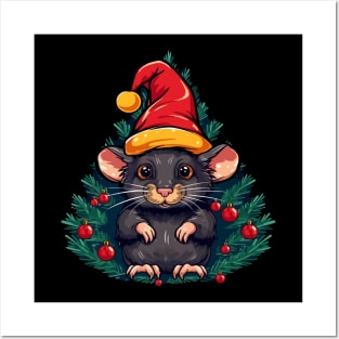 Rat Christmas Posters and Art